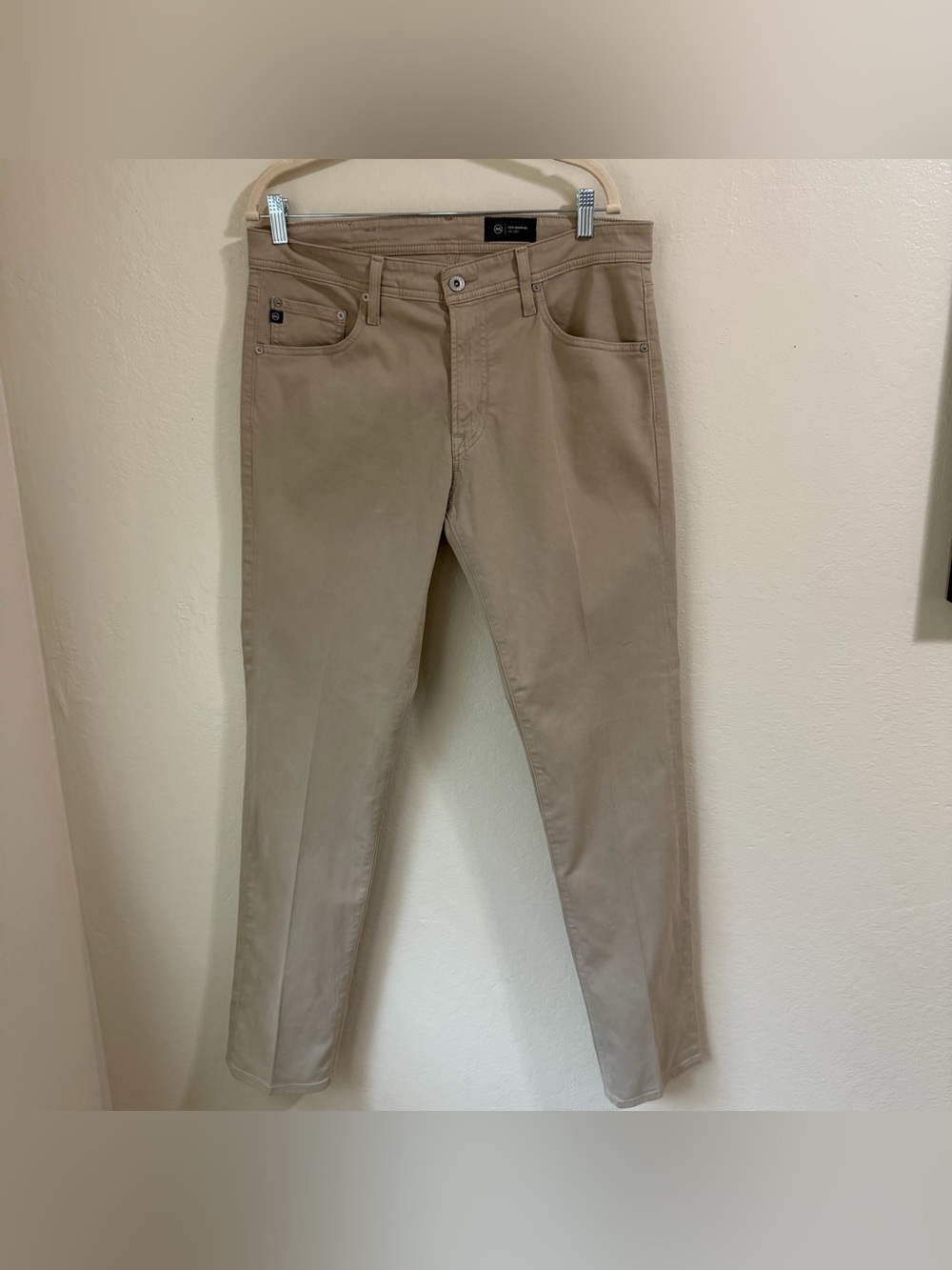 AG Adriano Goldschmied Tellis Modern Slim Pants 32x32 Desert Stone Beige - Picture 8 of 16